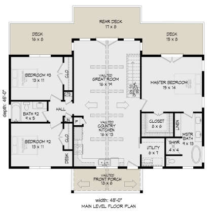House Plan House Plan #26301 Drawing 1