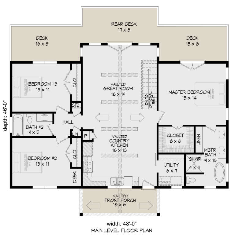 House Plan House Plan #26301 Drawing 1