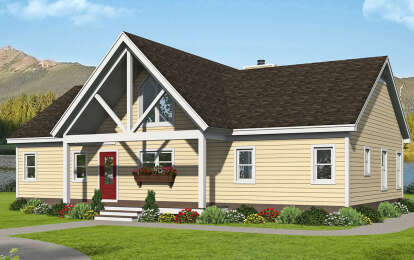 2 Bed, 2 Bath, 1540 Square Foot House Plan - #940-00413