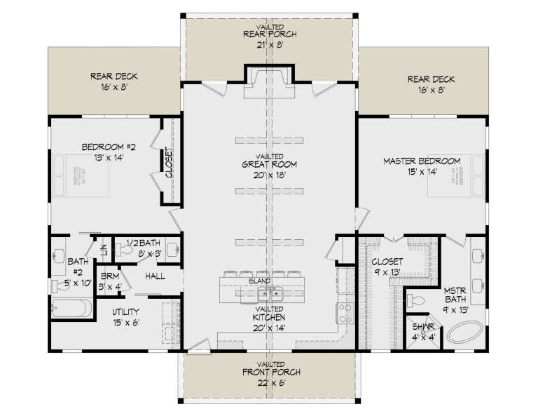 House Plan House Plan #26302 Drawing 1