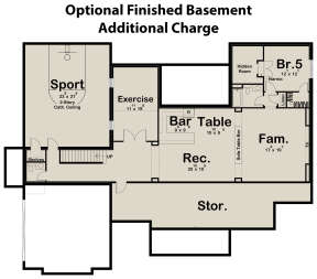 Basement for House Plan #963-00628