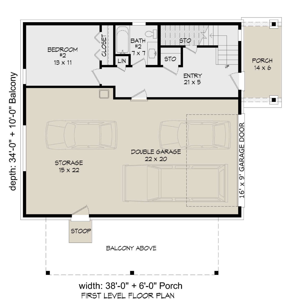 First Floor for House Plan #940-00415