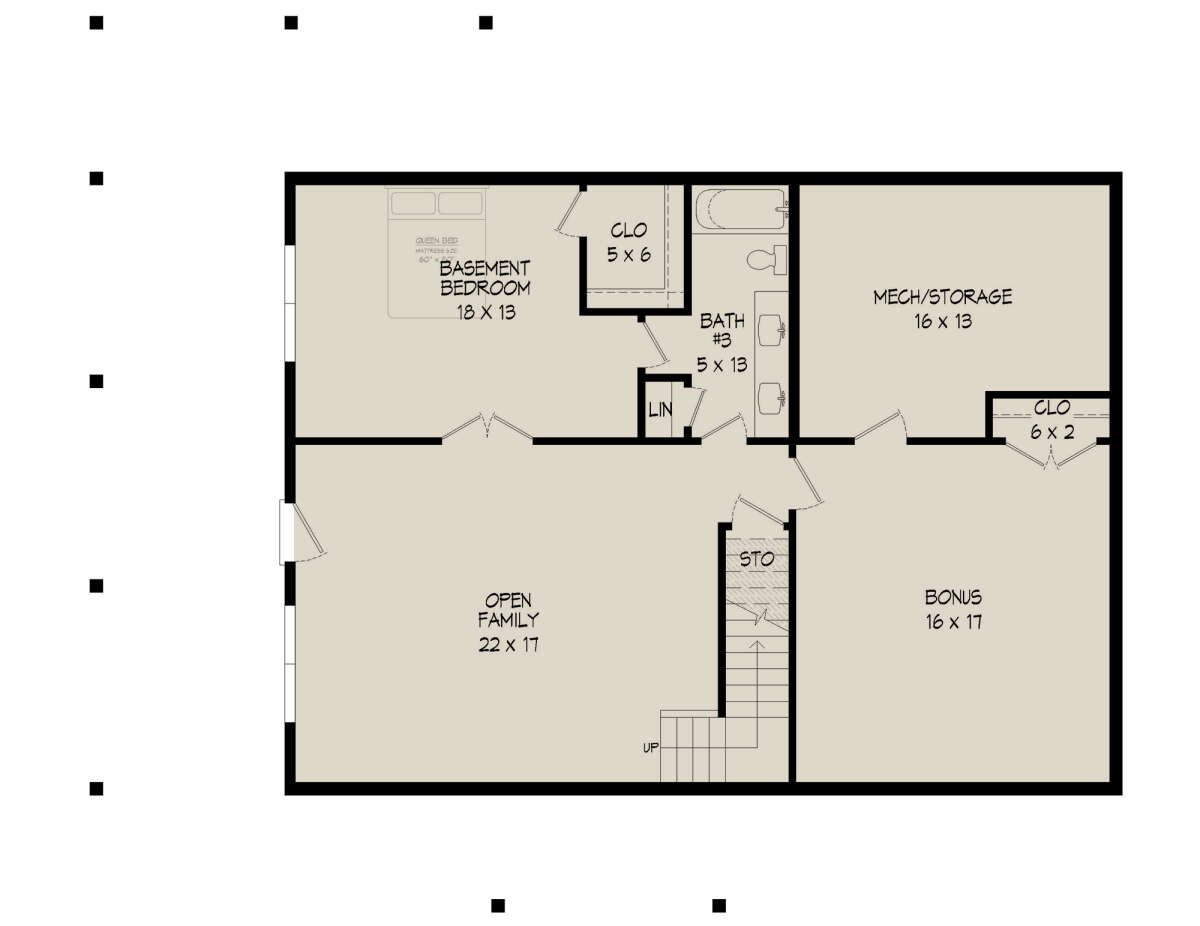 Basement for House Plan #940-00416
