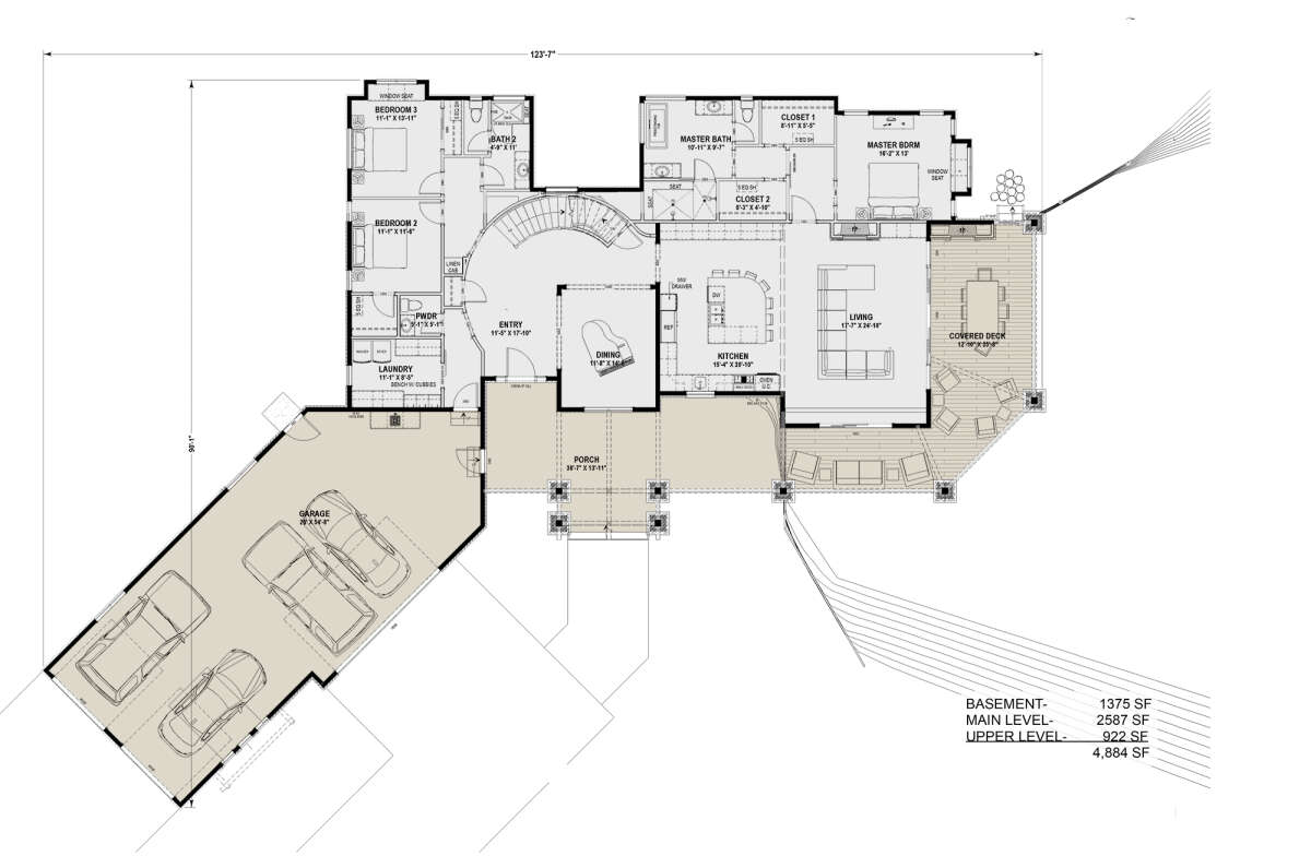 Main Floor for House Plan #425-00042