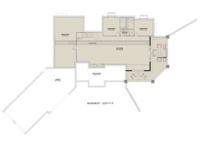 Basement for House Plan #425-00042