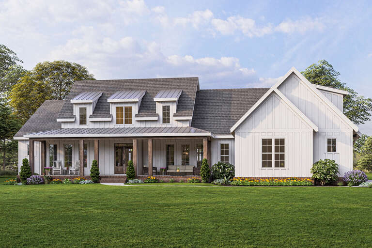 Modern Farmhouse House Plan #009-00309 Elevation Photo
