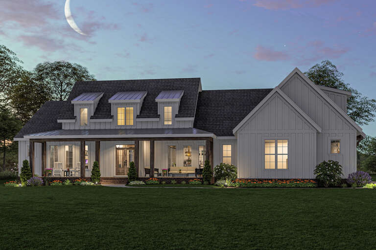 Modern Farmhouse House Plan #009-00309 Elevation Photo