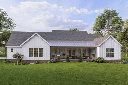 Modern Farmhouse House Plan #009-00309 Elevation Photo