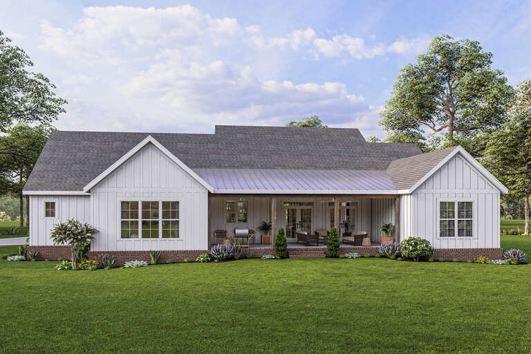 Modern Farmhouse House Plan #009-00309 Elevation Photo