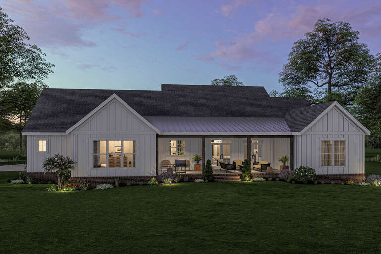 Modern Farmhouse House Plan #009-00309 Elevation Photo