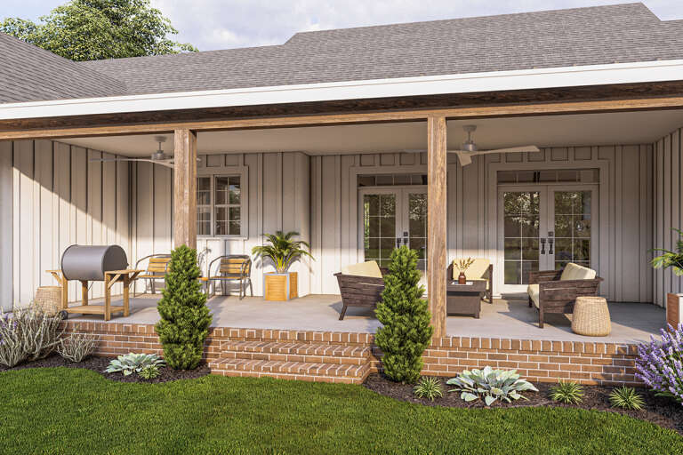 Modern Farmhouse House Plan #009-00309 Elevation Photo