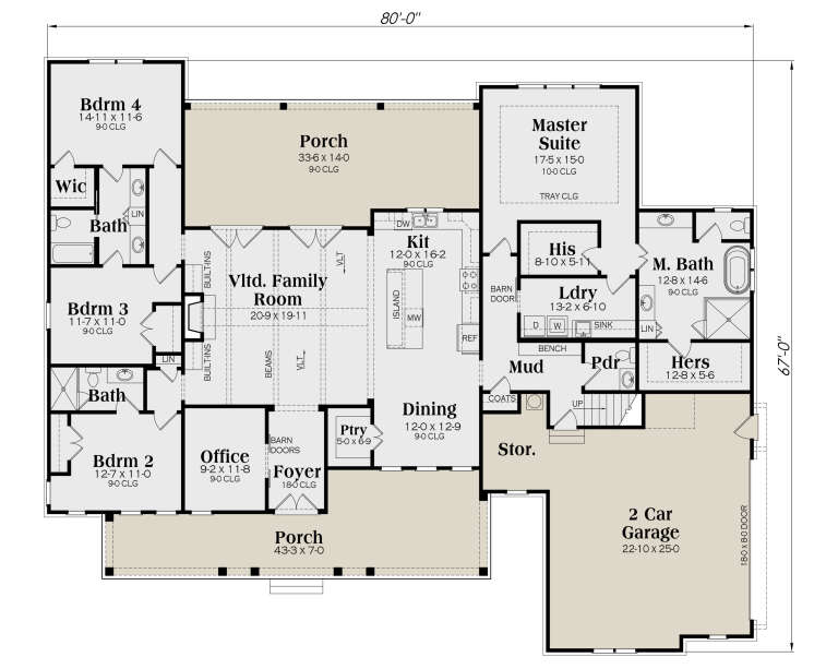 House Plan House Plan #26311 Drawing 1