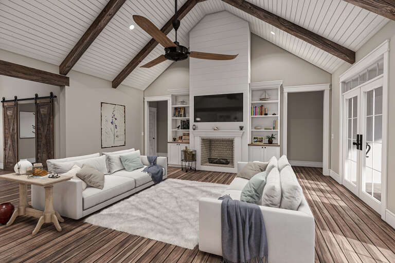 Modern Farmhouse House Plan #009-00309 Additional Photo