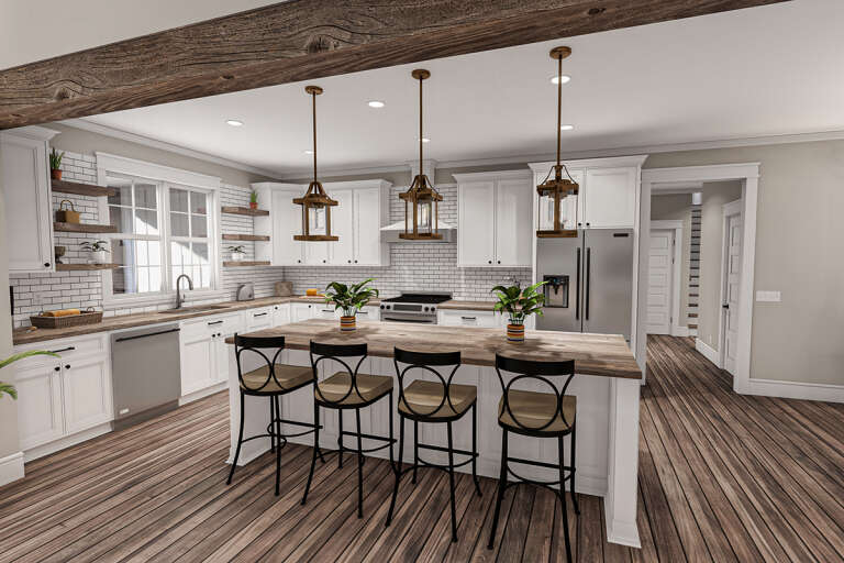 Modern Farmhouse House Plan #009-00309 Additional Photo
