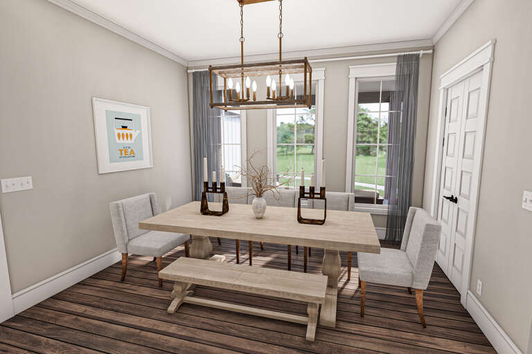 Modern Farmhouse House Plan #009-00309 Additional Photo