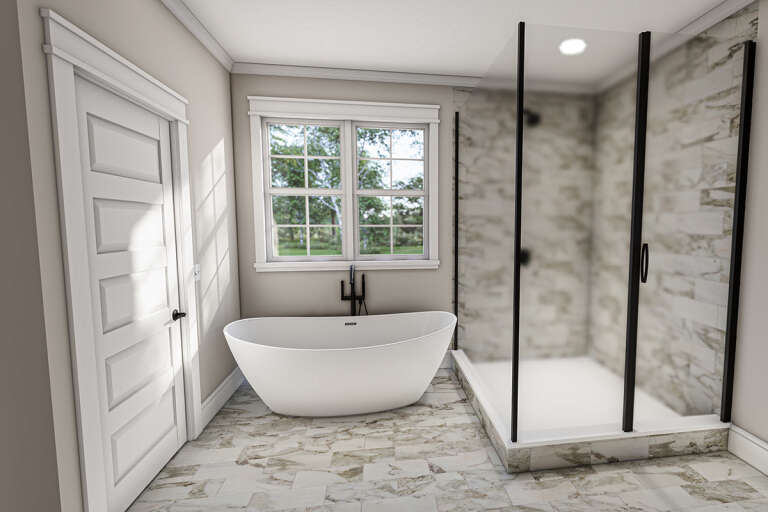 Modern Farmhouse House Plan #009-00309 Additional Photo