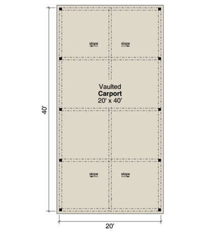 Garage Floor for House Plan #035-00973