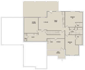 Basement for House Plan #8768-00022