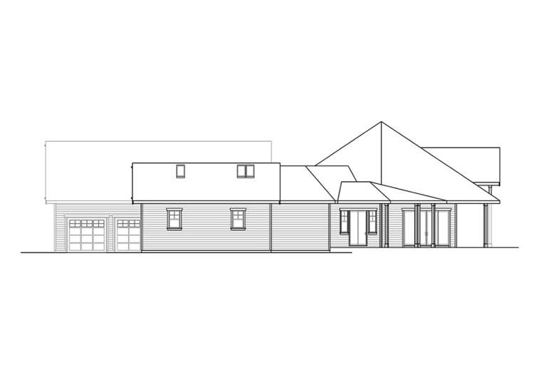 Farmhouse House Plan #035-00974 Elevation Photo