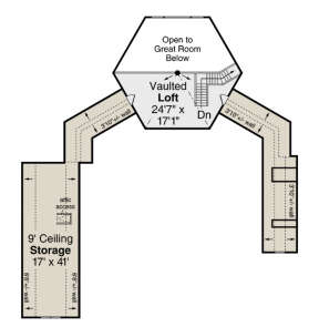 Second Floor for House Plan #035-00974