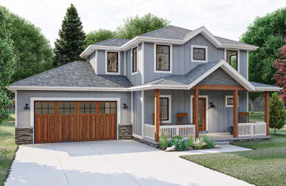 Craftsman House Plan #963-00629 Elevation Photo
