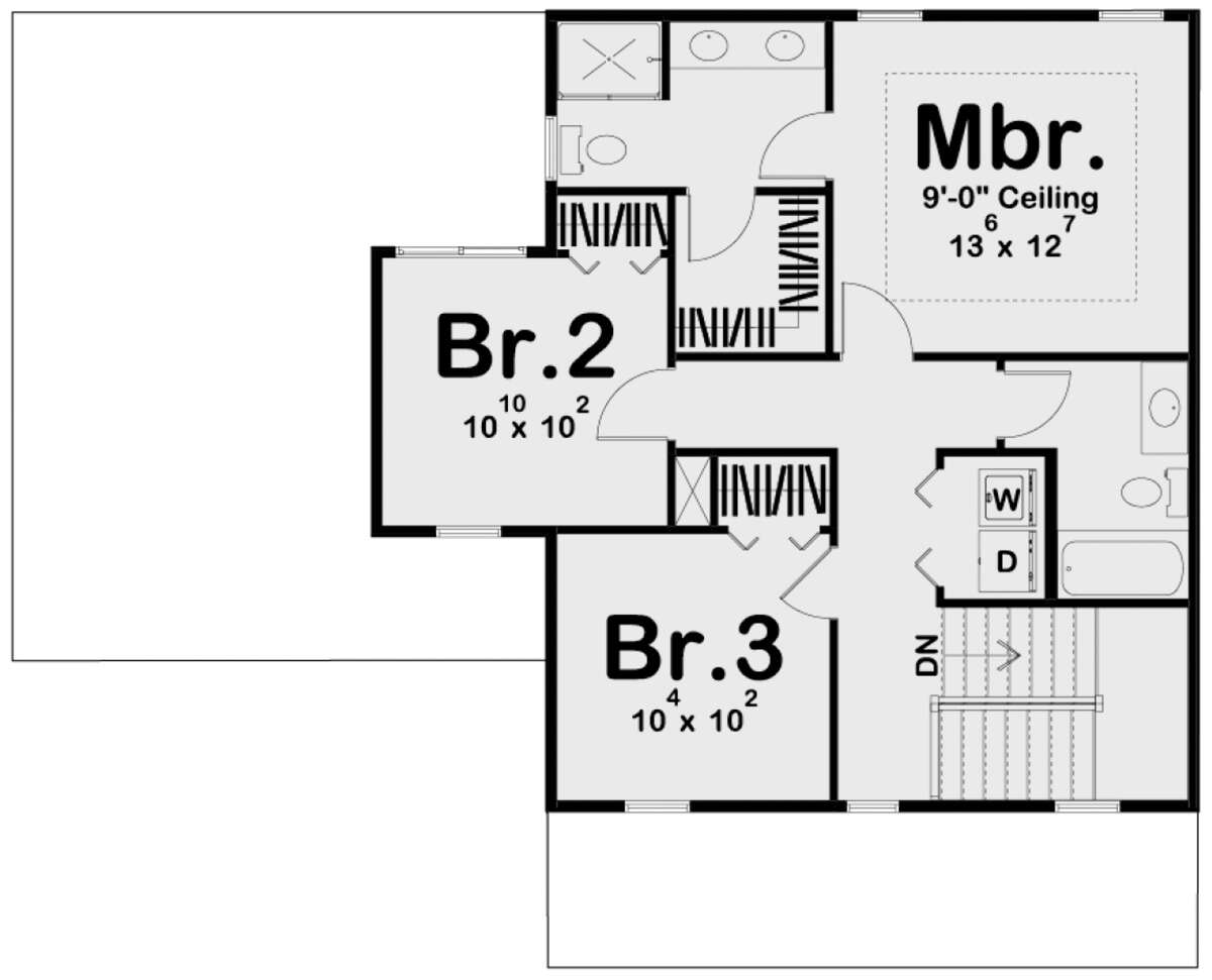 Second Floor for House Plan #963-00629