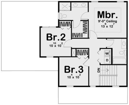 Second Floor for House Plan #963-00629