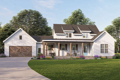 2 Bed, 2 Bath, 1337 Square Foot House Plan - #009-00310