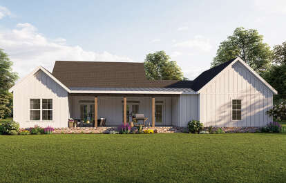 Modern Farmhouse House Plan #009-00310 Elevation Photo