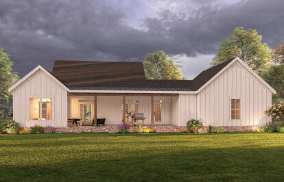 Modern Farmhouse House Plan #009-00310 Elevation Photo