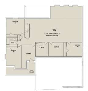 Basement for House Plan #8768-00023