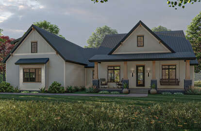 Modern Farmhouse House Plan #963-00630 Elevation Photo
