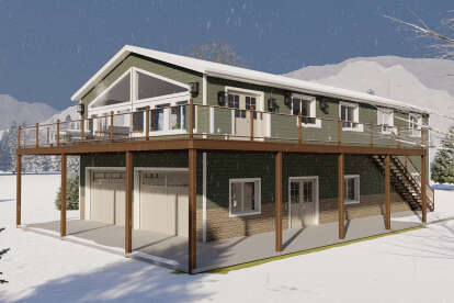 Barn House Plan #2802-00126 Elevation Photo