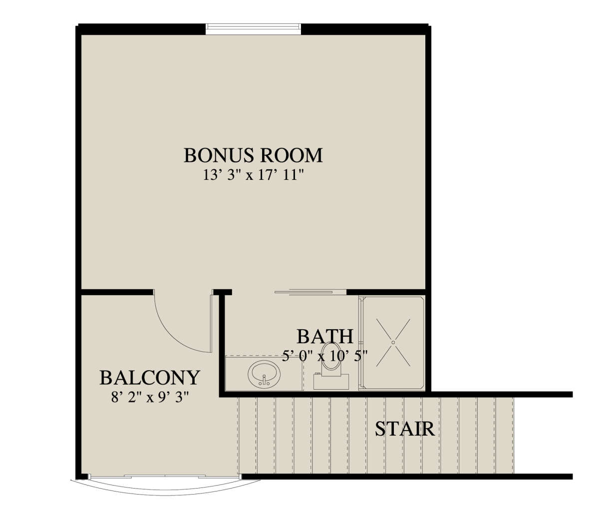 Bonus Room for House Plan #2802-00128