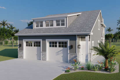 House Plan House Plan #26336 Angled Front Elevation