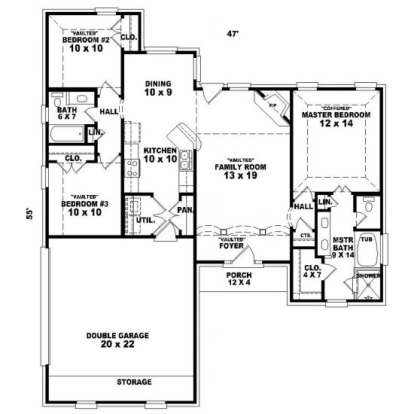 Floorplan for House Plan #053-00320