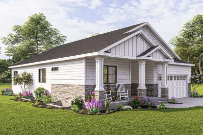 Modern Farmhouse House Plan #6785-00002 Elevation Photo