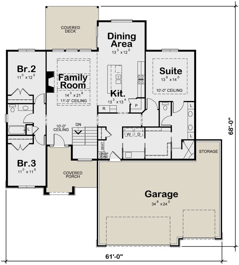 House Plan House Plan #26342 Drawing 1