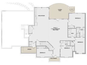 Basement for House Plan #8768-00024