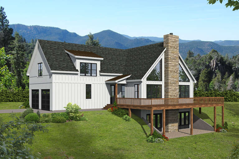 Mountain House Plan #940-00418 Elevation Photo