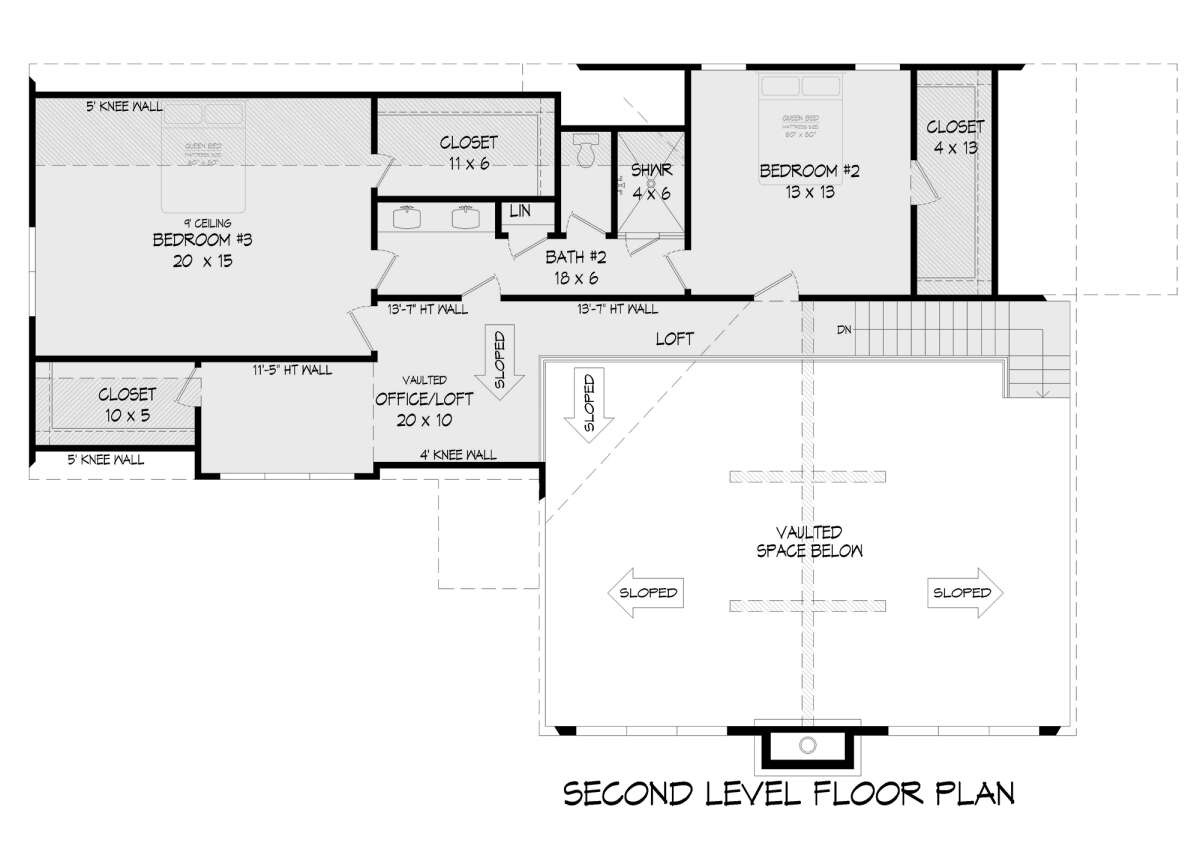 Second Floor for House Plan #940-00418