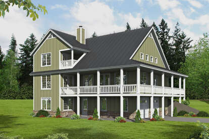 Country House Plan #940-00421 Elevation Photo