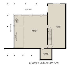 Basement/Garage for House Plan #940-00421