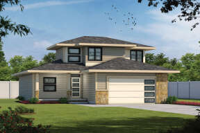 Contemporary House Plan #402-01728 Elevation Photo