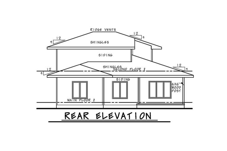 Contemporary House Plan #402-01728 Elevation Photo