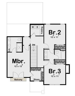 Second Floor for House Plan #963-00631