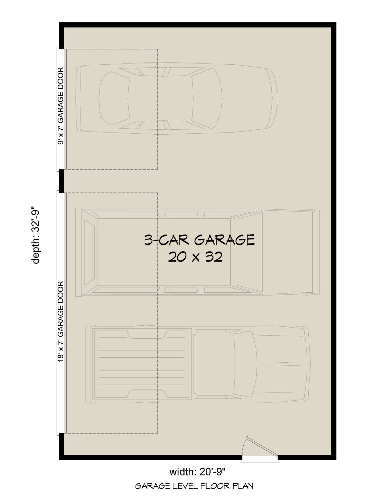 Garage Floor for House Plan #940-00423