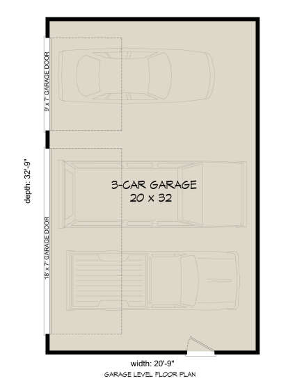 Garage Floor for House Plan #940-00423