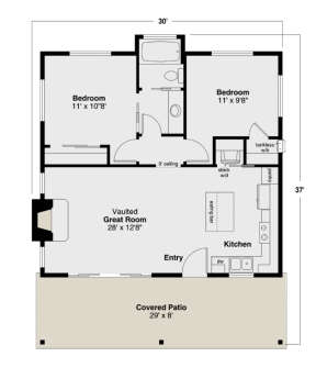 Main Floor for House Plan #035-00981