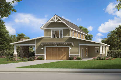 1 Bed, 1 Bath, 1152 Square Foot House Plan - #6082-00195